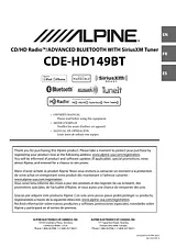 Alpine CDE-HD149BT Manual Do Utilizador