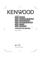Kenwood KDC-W4534 Справочник Пользователя