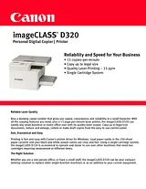 Canon imageCLASS D320 D320 产品宣传页