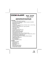Code Alarm csi-200 Справочник Пользователя