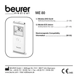 Beurer ME80 Manuel D’Utilisation