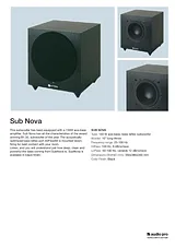 Audio Pro sub nova 仕様ガイド