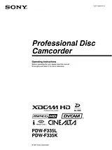 Sony PDW-F335KL User Manual
