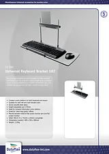 Dataflex Universal Keyboard Bracket 582 51.582 Merkblatt