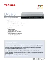 Toshiba D-VR5 Справочник Пользователя