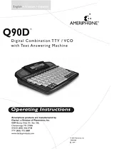Ameriphone Q90D Manuel D’Utilisation