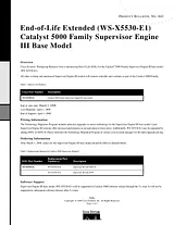 Cisco 5000/5500 SUPERVISOR ENGINE III Specification Guide