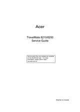 Acer 8200 Справочник Пользователя