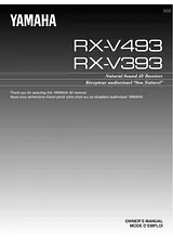 Yamaha RX-V493 Manuel D’Utilisation