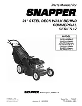 Snapper CP214017R2 Benutzerhandbuch