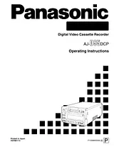 Panasonic AJ-DCP Manuel D’Utilisation