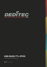 Deditec USB-RS232-TTl Stick 데이터 시트