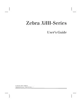 Zebra Technologies XiIII Manuel D’Utilisation
