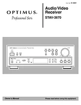 Optimus STAV-3670 Справочник Пользователя