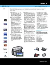 Sony DCR-DVD710 Guia De Especificação