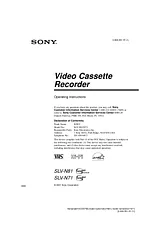 Sony SLV-N81 Manual