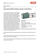 ABUS Secvest Key, 2WAY, 45/I:40mm FU5929 Leaflet