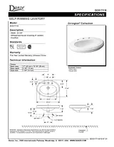 Danze DC017118 Specification Sheet