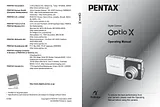 Pentax Optio X Manual Do Utilizador