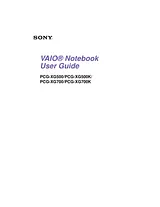 Sony PCG-XG700 Manual