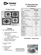 Verona VECTGM244SS Specification Sheet