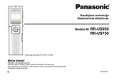 Panasonic RR-US950 Руководство По Работе