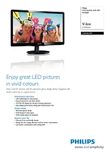 Philips LCD monitor with LED backlight 226V4LSB2 226V4LSB2/10 전단