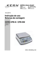 Kern Counting scales CPB 15K0.2N Weight range 15 kg Readability 0.2 g mains-powered, rechargeable Silver CPB 15K0.2N Manual De Usuario