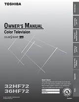 Toshiba 32hf72 Owner's Manual