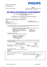 Philips DVP3600/12 Declaration Of Conformity