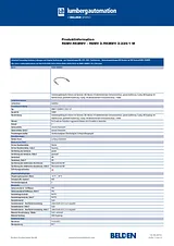 Lumberg Automation RSMV 3-RKMWV 3-224/1M Sensor Cable RSMV 3-RKMWV 3-224/1M Data Sheet