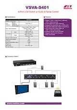 Intronics VGA + Audio Selector VSVA-S401+RC-34 Листовка