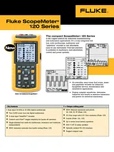 Fluke ScopeMeter 125/001 2- Channel hand-held oscilloscope, Scope-Meter, hand-heldBandwidth 40 MHz 2838888 Hoja De Datos
