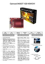 Gainward GeForce 9400GT, 1024MB 426018336-0285 Leaflet