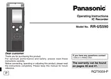 Panasonic RR-US590 Справочник Пользователя
