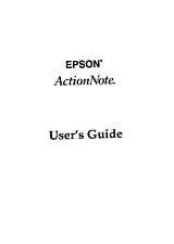 Epson ActionNote Справочник Пользователя