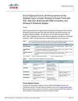 Cisco Cisco WAP4410N Wireless-N Access Point - PoE Advanced Security Guía De Información