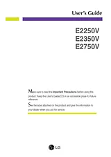 LG E2750V-PN Owner's Manual