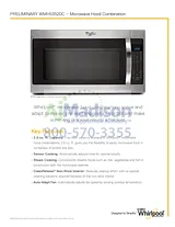 Whirlpool WMH53520CH Specification Sheet