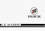 Buick Le Sabre User Manual