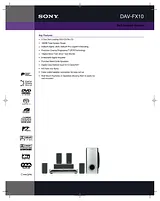 Sony DAV-FX10 Guia De Especificaciones