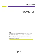 LG W2052TQ-PF Owner's Manual