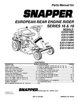Snapper E281318BE Manual Do Utilizador