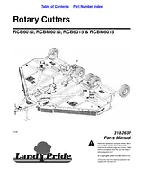 Land Pride RCB6015 ユーザーズマニュアル
