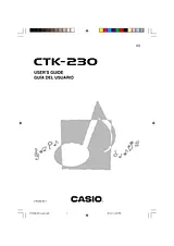Casio CTK-230 Manuale Utente