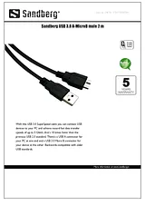 Sandberg USB 3.0 A-MicroB male 2 m 508-76 Merkblatt