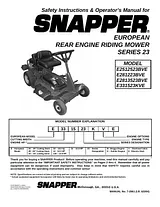Snapper E2512523BVE Benutzerhandbuch
