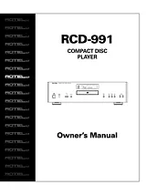 Rotel RCD-991 用户手册