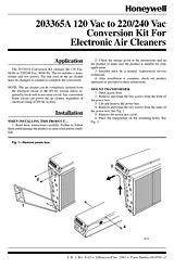 Honeywell 203365A User Manual