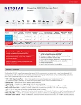 Netgear Powerline 500 WiFi AP Kit XWNB5201-100PAS Folheto
